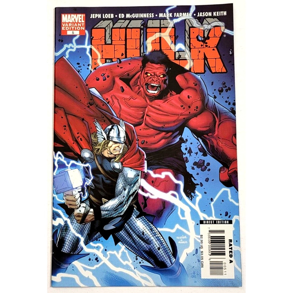 HULK #5 (2008) /‎ NM / THOR VARIANT COVER